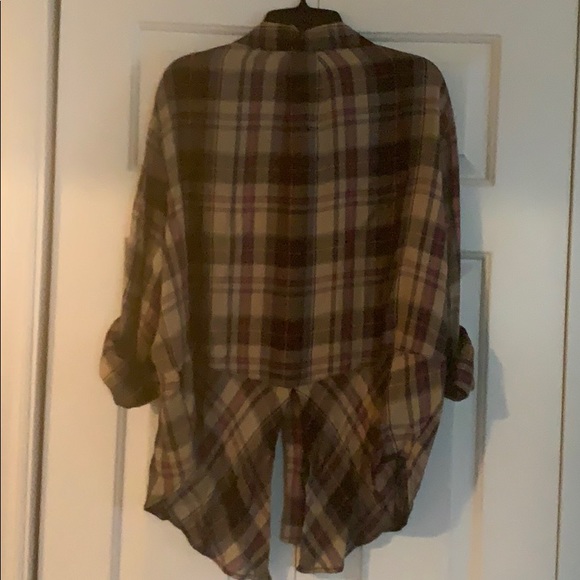 Max Studio button up plaid shirt - Picture 5 of 7
